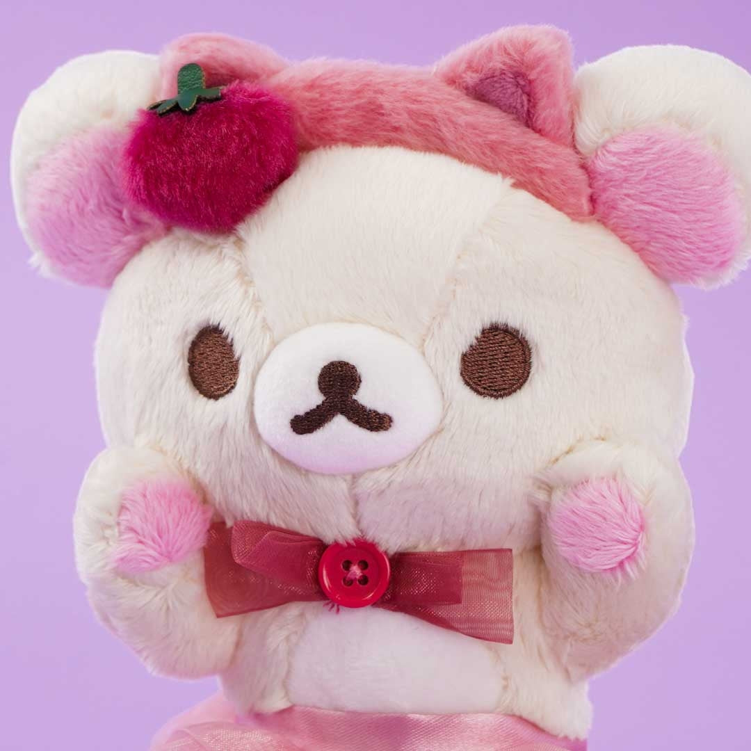 Rilakkuma and Strawberry Cat Plushie - Korilakkuma / Medium