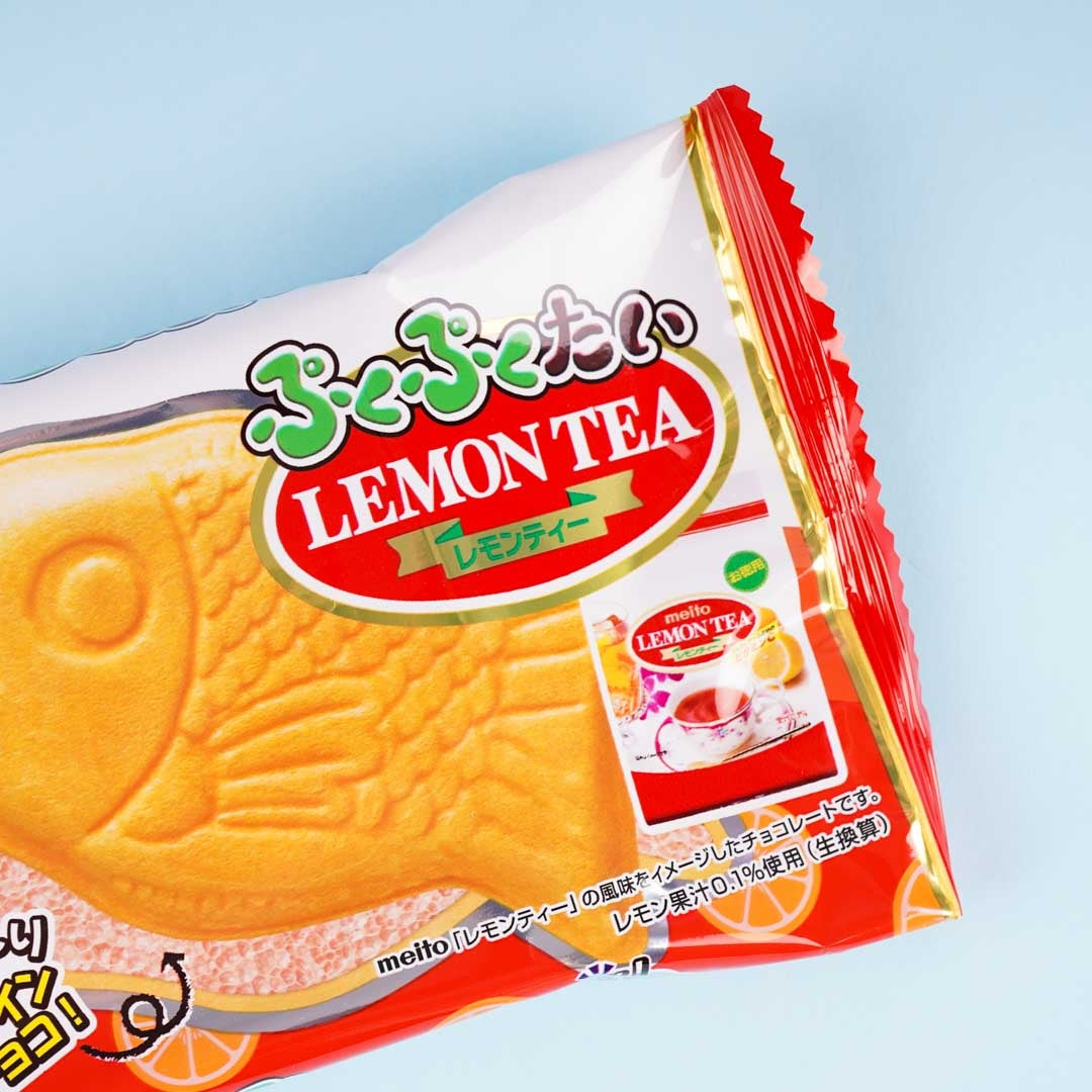 Meito Puku Puku Tai Fish Shaped Wafer - Lemon Tea