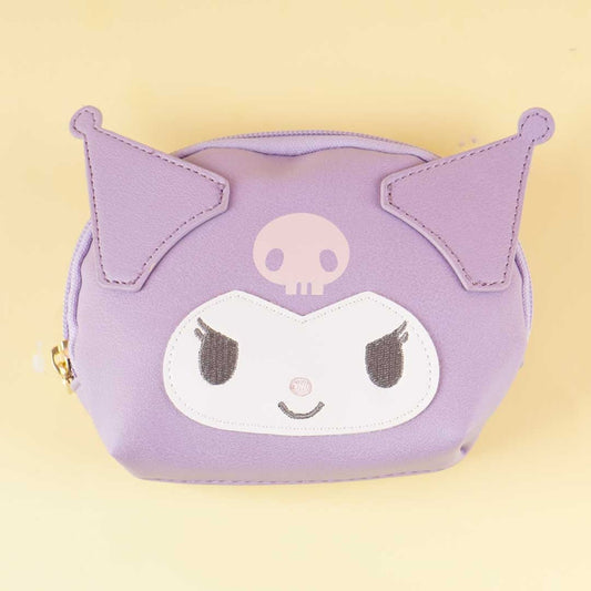Kuromi Purple Oval Faux Leather Pouch