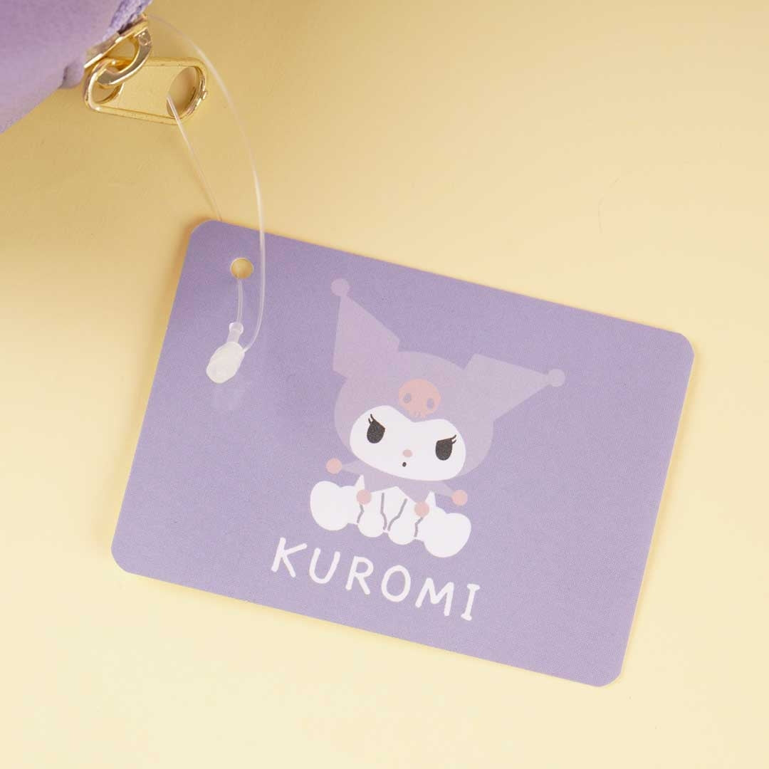 Kuromi Purple Oval Faux Leather Pouch