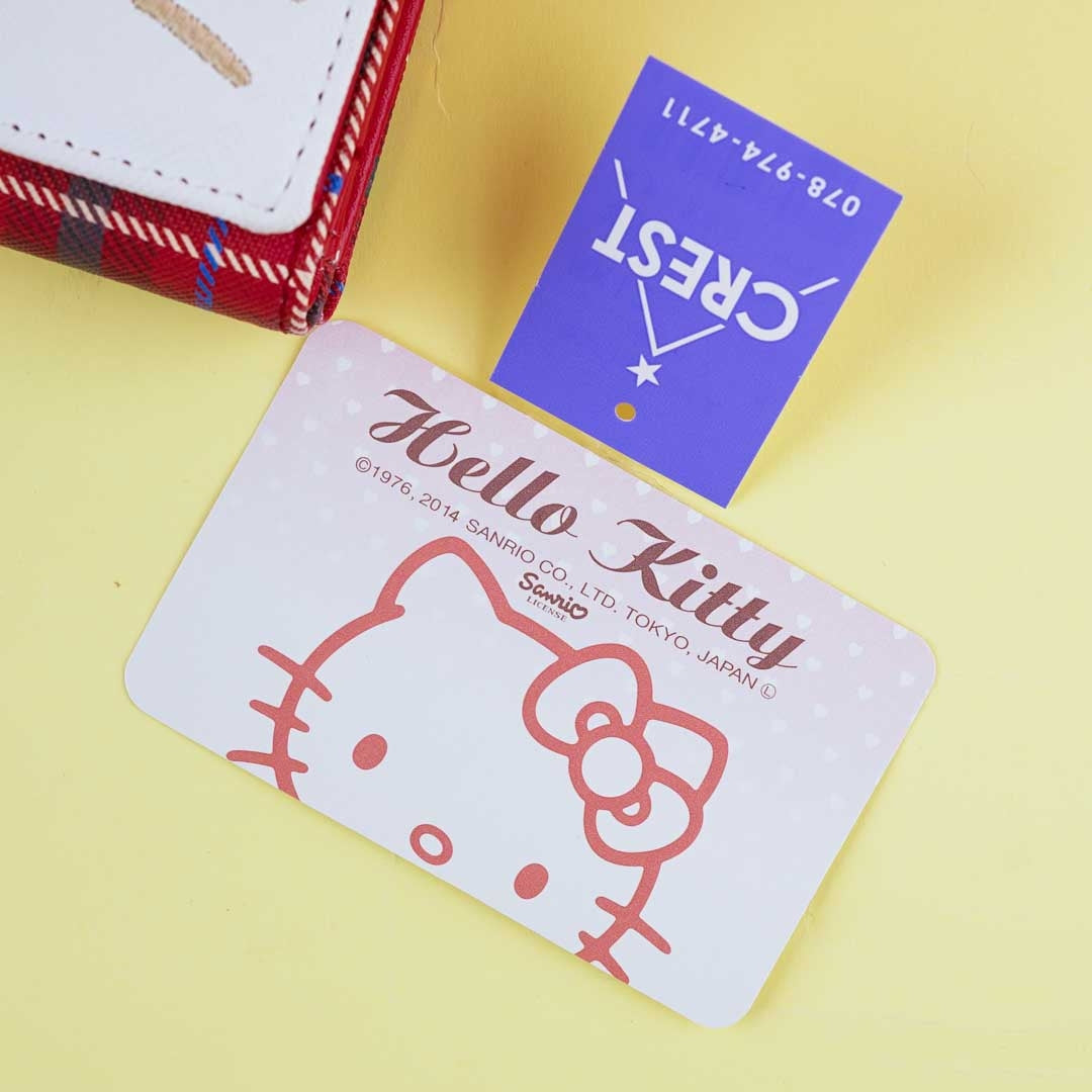 Hello Kitty Face Trifold Wallet