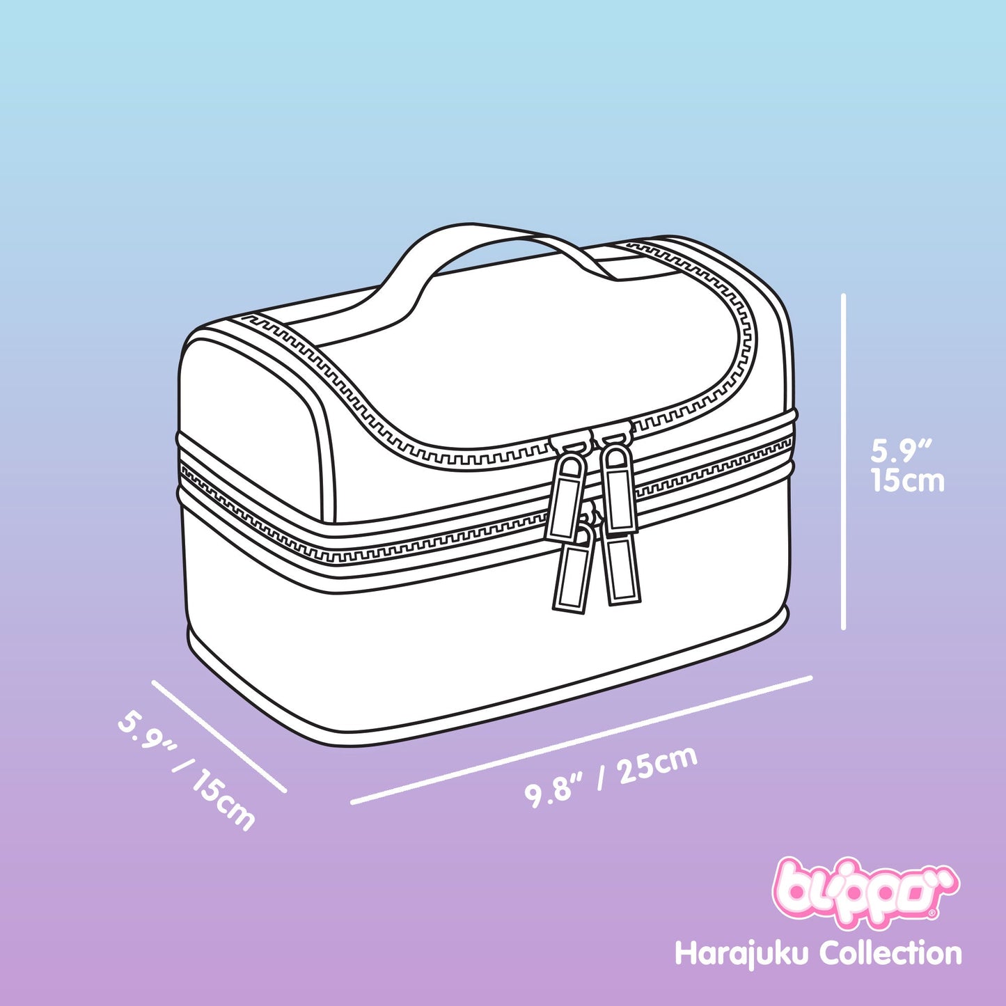 Blippo Harajuku Double Decker Lunch Box